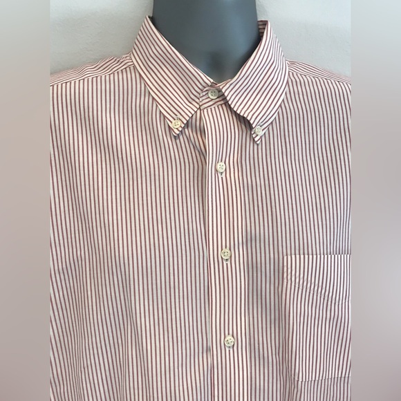 Brooks Brothers Button down relaxed fit cotton Shirt Mens 16-4 medium striped - Picture 2 of 6